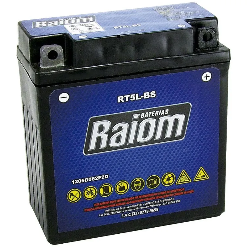 Bateria Moto Rt5l-bs Raiom