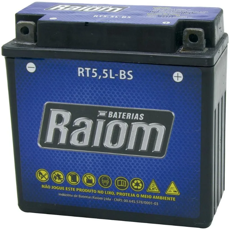 Bateria Rt5,5l-bs De Moto 5a Raiom