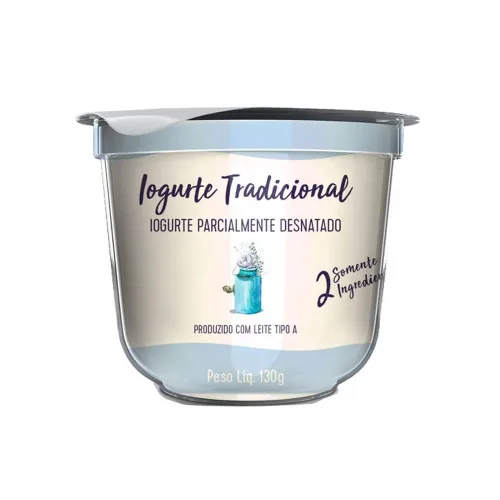 IOGURTE NATURAL SEMIDESNATADO LETTI 130G TRADICIONAL - LETTI A²