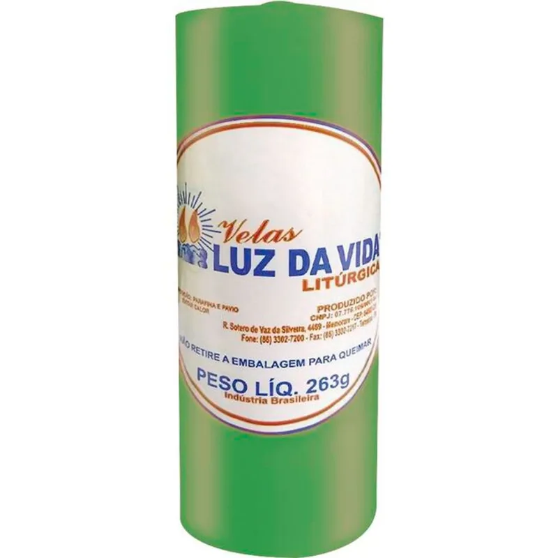 Vela Luz da Vida Verde 263g