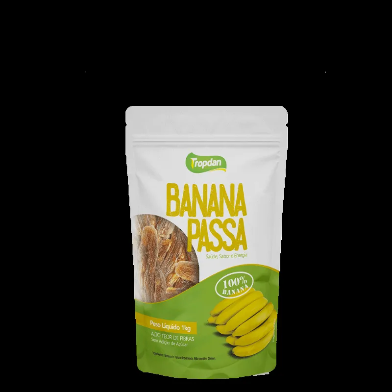 Banana Passa Tropdan Pacote 1kg