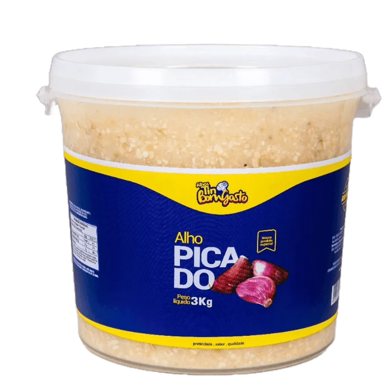 Alho Alhostin Picado Pote 3Kg