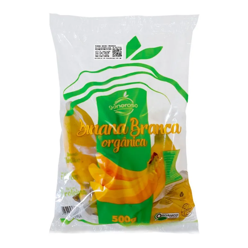 Banana Branca Vida Nova 500g Orgânica