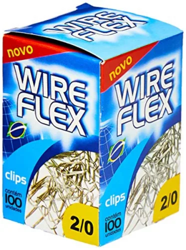Clips Galvanixado Wire Flex 2/0 C/100 - WIRE FLEX - Bazar