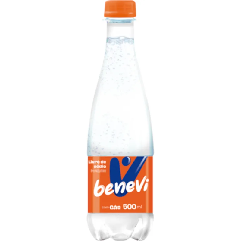 Água Purificada Benevi Com gás 500ml