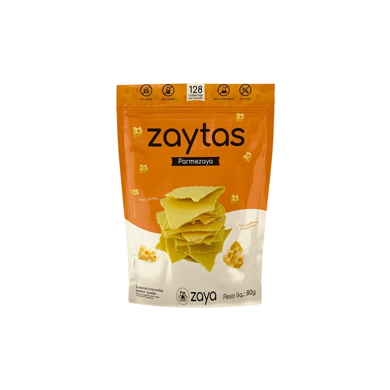 Lascas Crocantes sabor Queijo Parmezaya Zaytas 80g - Zaytas - Mercearia