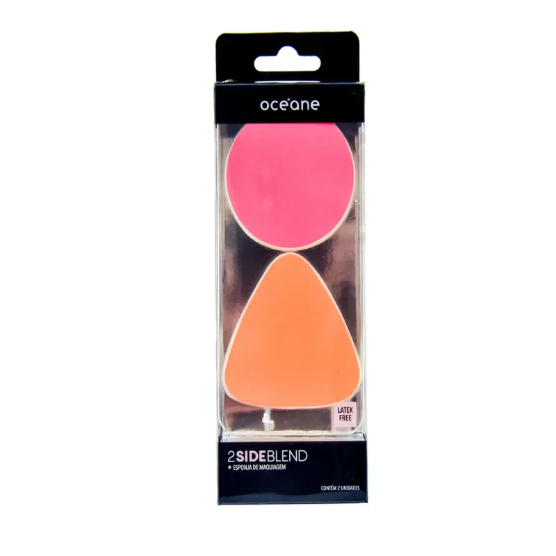 Esponja para Maquiagem Océane 2 Side Blend 2 Unidades - OCEANE FEMME - Beleza