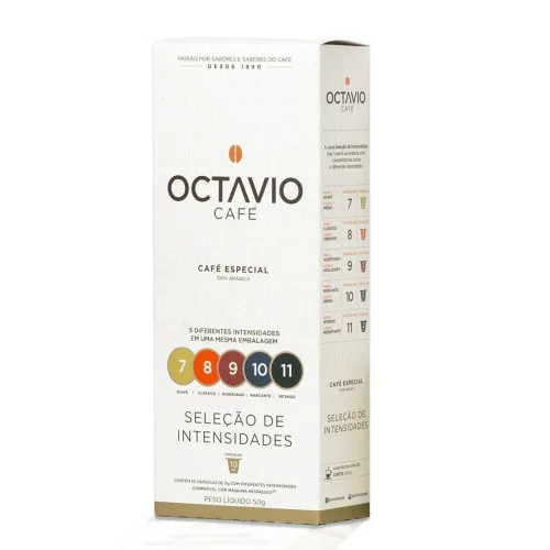 Café Em Cápsula Selection Octavio Caixa 50g 10 Unidades - OCTAVIO CAFE SELECTION - Mercearia