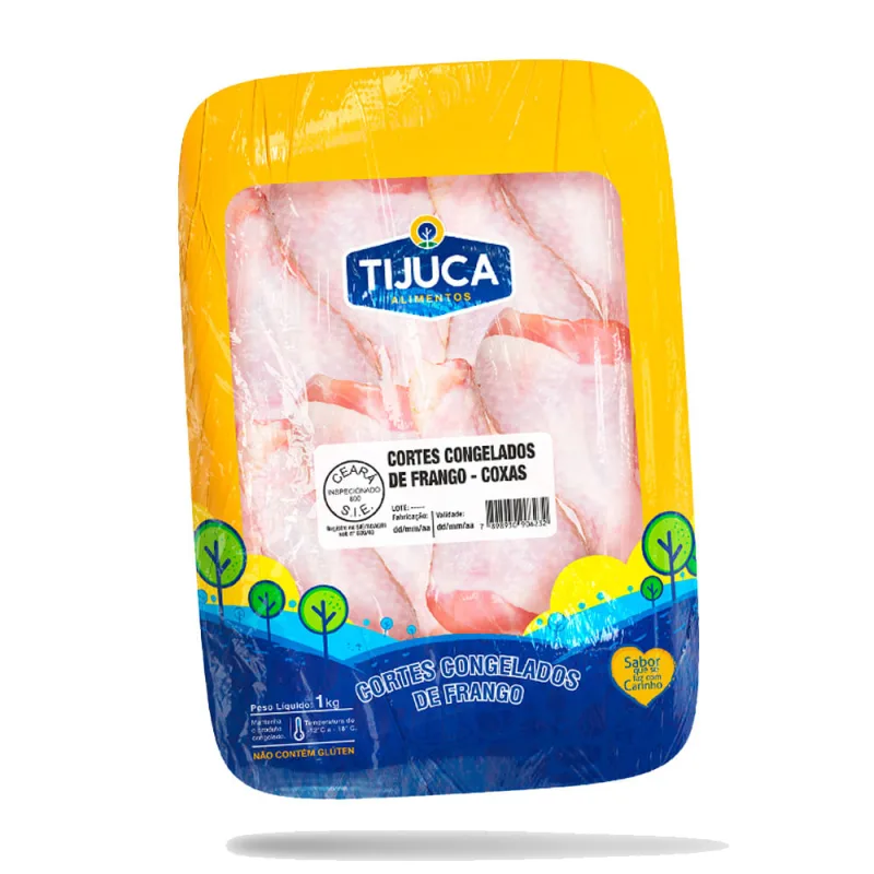 Coxa de Frango Tijuca Bandeja Congelado 1Kg - Tijuca - Carnes E Aves