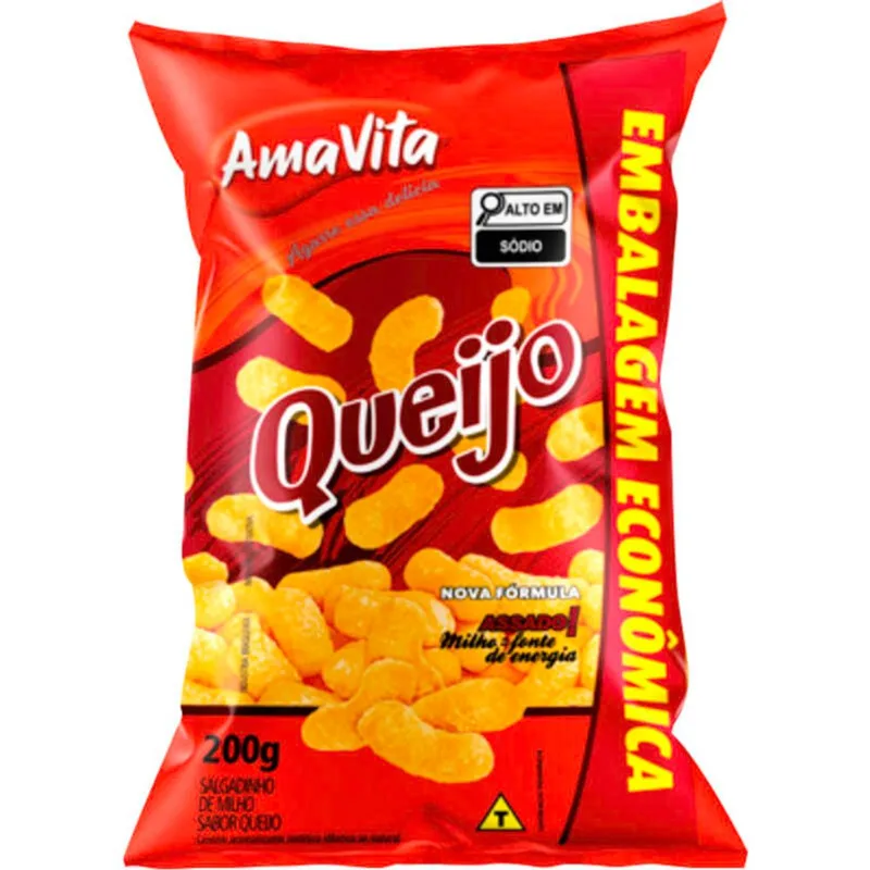 Salgadinho Amavita Queijo 200g