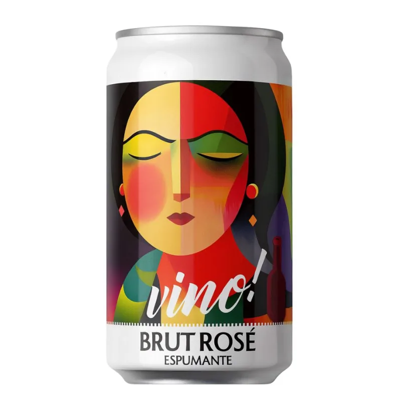Vinho Brasileiro Vino! Sparkling Rosé Lata 269ml - Vino! - Adega