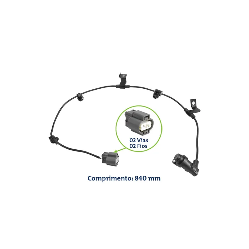 Sensor de ABS Traseiro L200 Triton 3.2 08/12 Anxt Direito