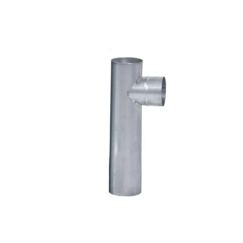 Te Chaminé Galvanizado Com Tampa 120mm - Volpato