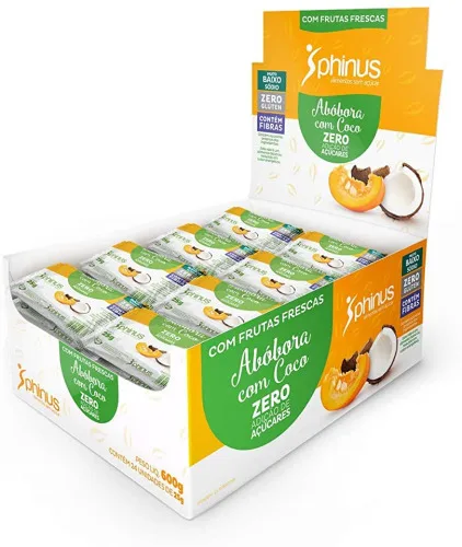 Abobora Coco Zero Acucar 25g Alimentos - PHINUS