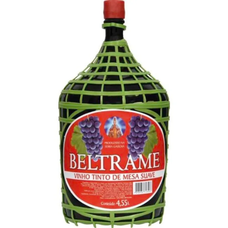 Vinho Beltrame Tinto Suave Garrafão com 4,55L