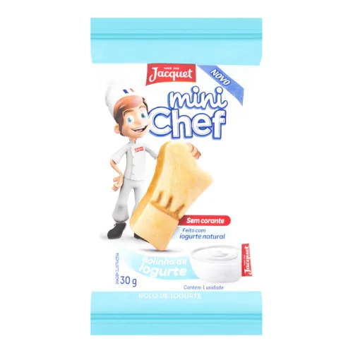 Bolinho Iogurte Jacquet Mini Chef Pacote 30g - JACQUET