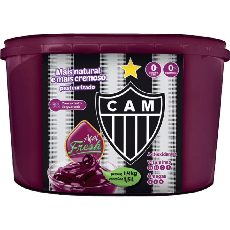 Creme de Açai Fresh Atlético Pote 1,5L