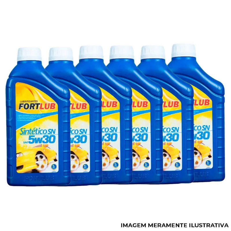 Óleo Lubrificante Fortlub Sintético 5W30 SN Caixa 24 Unidades 1 Litro (MP)
