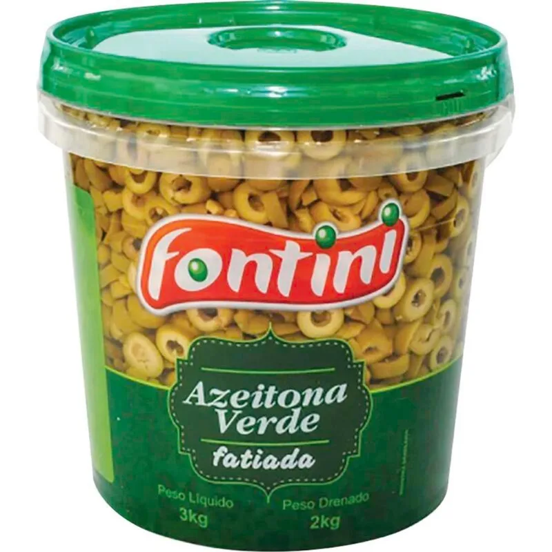 Azeitona Verde Fontini Fatiada 2kg