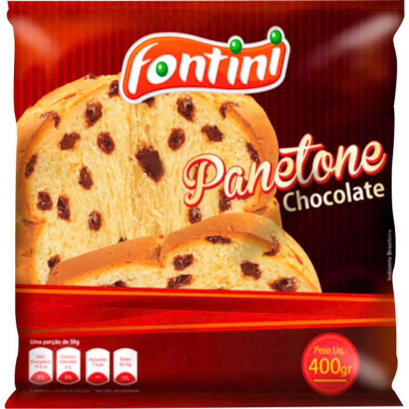 Panetone Fontini Gotas de Chocolate 400g