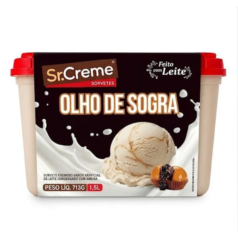 Sorvete Sr Creme Olho De Sogra 1,5L