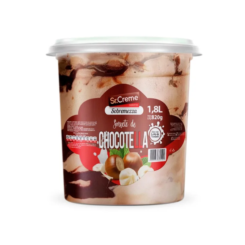 Sorvete SrCreme Sobremezza 1,8L Chocotella