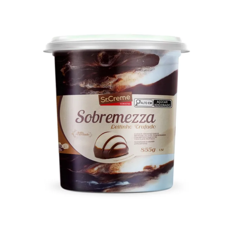 Sorvete SrCreme Sobremezza Leitinho Trufado 1,8L