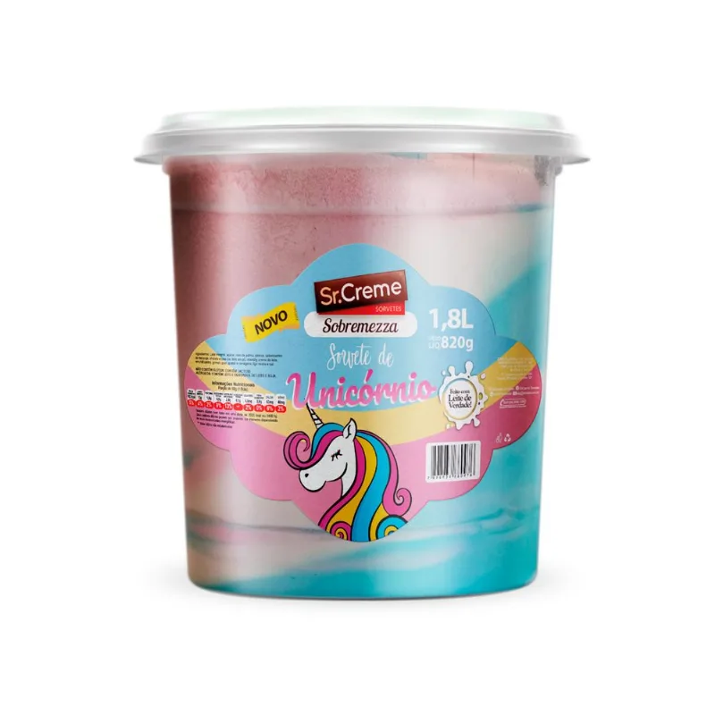Sorvete SrCreme Sobremezza 1,8L Unicórnio