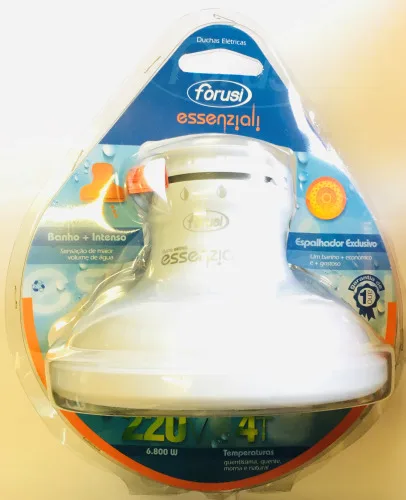 1040254001 Ducha Eletrica Essenziali 4t 220v 6800w - ESSENZ - Casa E Construção
