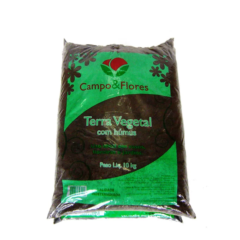 Terra Vegetal com Húmus Campo e Flores 10 kg