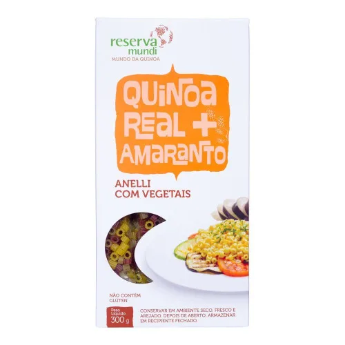 Anelli C/ Vegetais Quinoa Real 300g Mundo Da Quinoa - SELECTO ICE