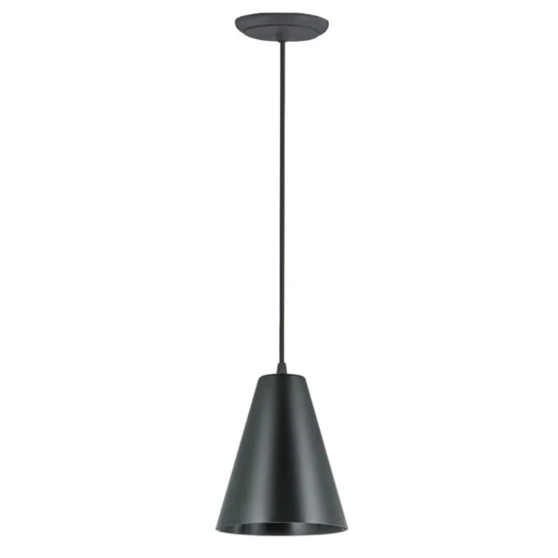 Pendente Loft Cone Pequeno Preto Dital