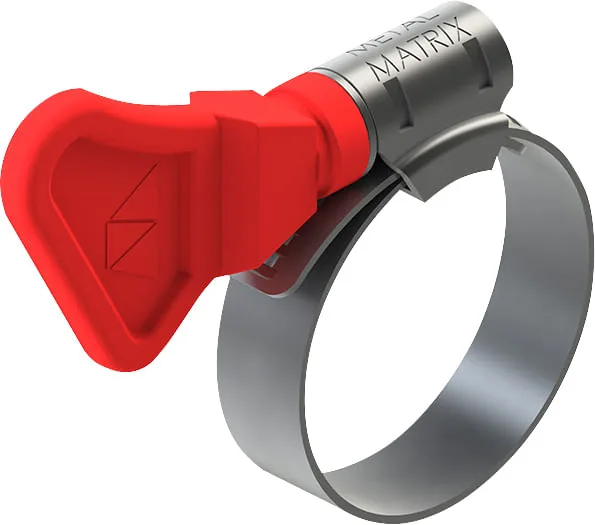 Abraçadeira tipo borboleta 19mm a 27mm fita 9mm METALMATRIX - METALMATRIX - Mangueiras