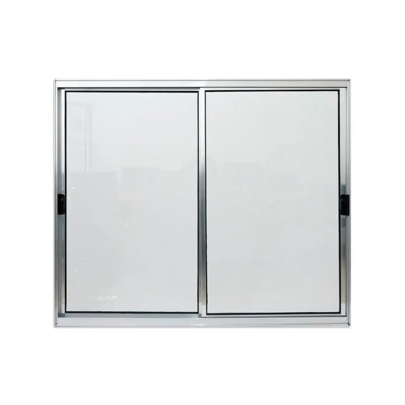 Janela de Correr 2 Folhas sem Grade Alumínio Brilhante Lux Janela de Correr 2 Folhas sem Grade Alumínio Brilhante 80x80cm