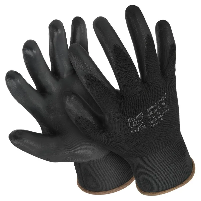 Luva de Segurança Poliamida e PU Super Safety SS1003 P-SS1003