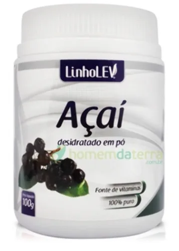 Açaí Desidratado Em Pó Linho Lev 100g - LINHO LEV