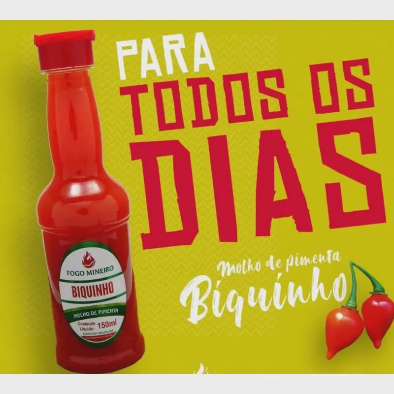 Molho de Pimenta Biquinho 150ml - Fogo Mineiro