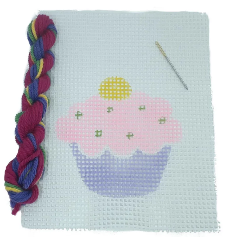Kit Para Aprender A Bordar Cupcake - Kits For Kids