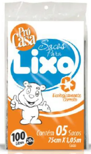 SACO P/LIXO EXPANDIDO PRETO PRO CASA - PRO CASA
