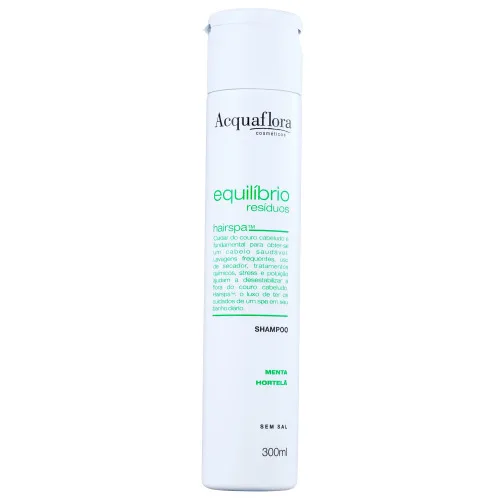 Acquaflora Shampoo Equilibrio De Resíduos Menta E Hortelã 300 Ml - EQUILIBRIO RESIDUOS - Higiene E Beleza