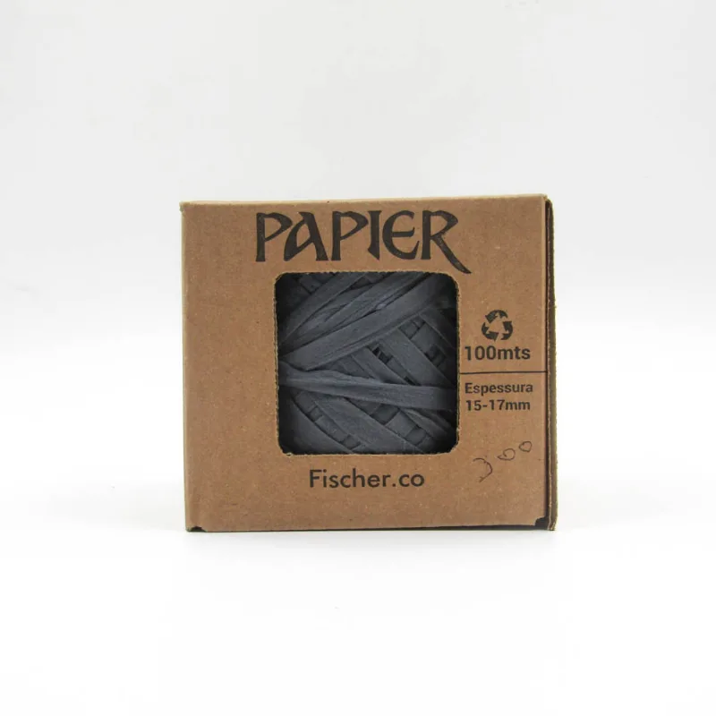 FIO PAPIER FISCHER 15MM COM 100 METROS 545Fm - Azul Grisaceo