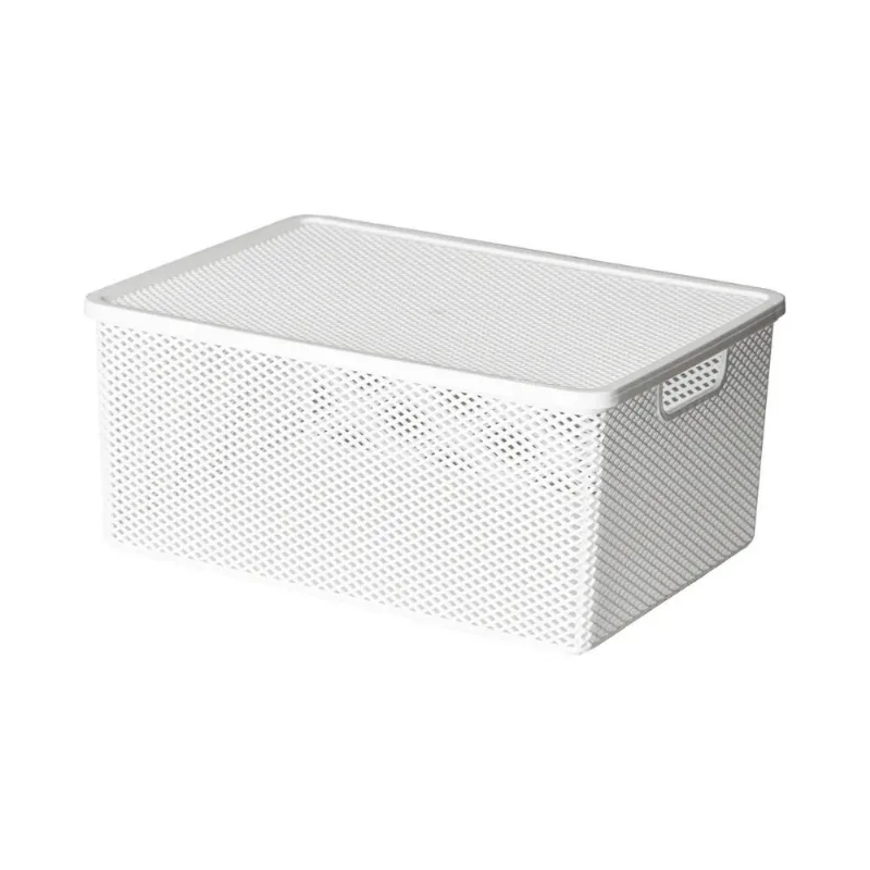 Cesto Organizador Paramount Linea Com Tampa 37x27x16cm 1990 (MP)