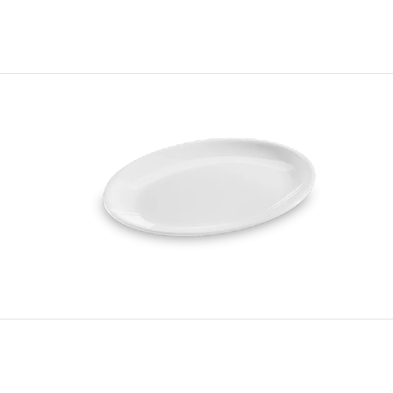 Travessa Oval Slim Haus Concept 25,5 x 18,3 x 2,3 cm Branco Haus Haus