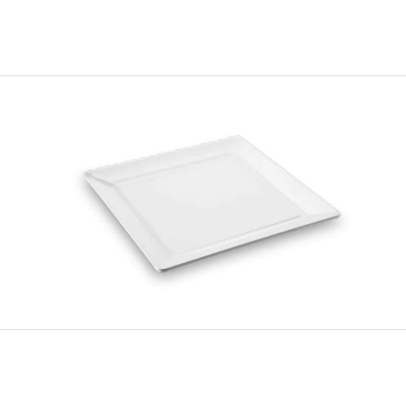 Prato Quadrado - Cheff 27,3 x 27,3 x 2,5 cm Branco Haus Haus