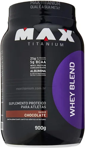 Whey Blend 900g Choc - MAX TITANIUM - Suplementos