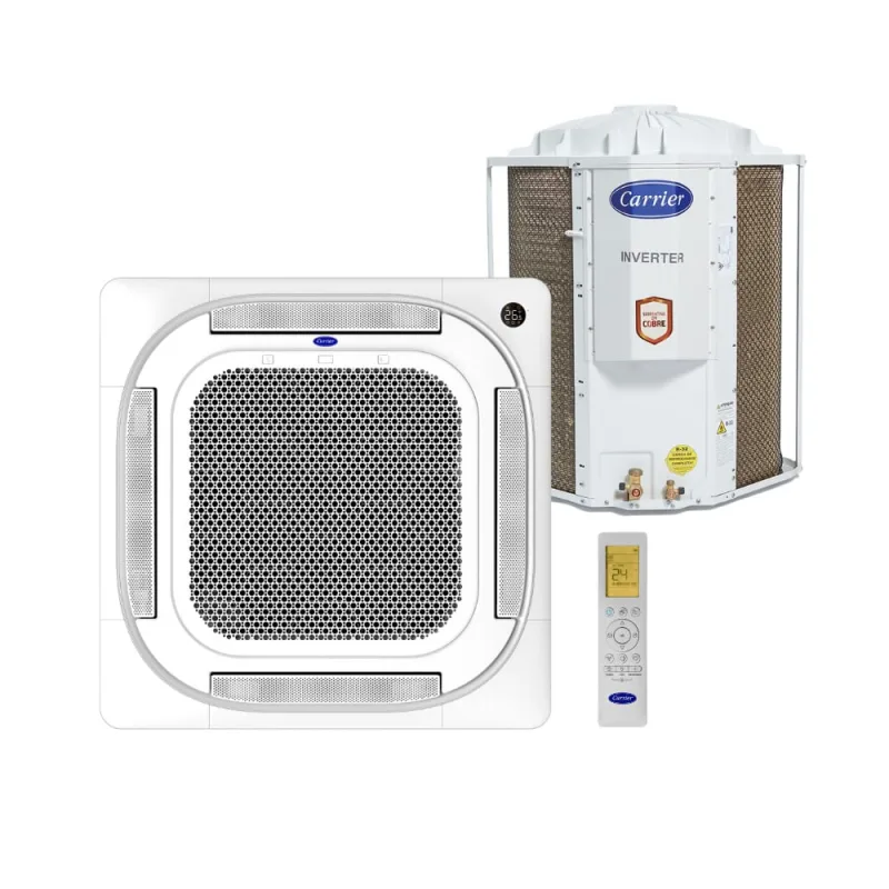 Ar-Condicionado Split Cassette 56000 BTUs  4 Vias Inverter Q/F Carrier - Carrier - Ar E Climatização