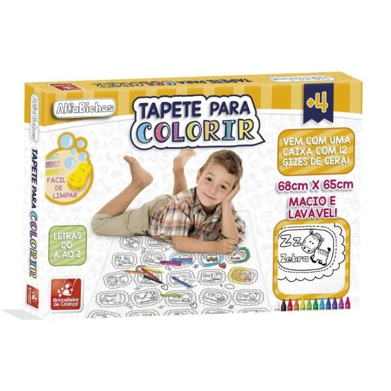 Brinquedo tapete para colorir tela de pintura Alfabichos