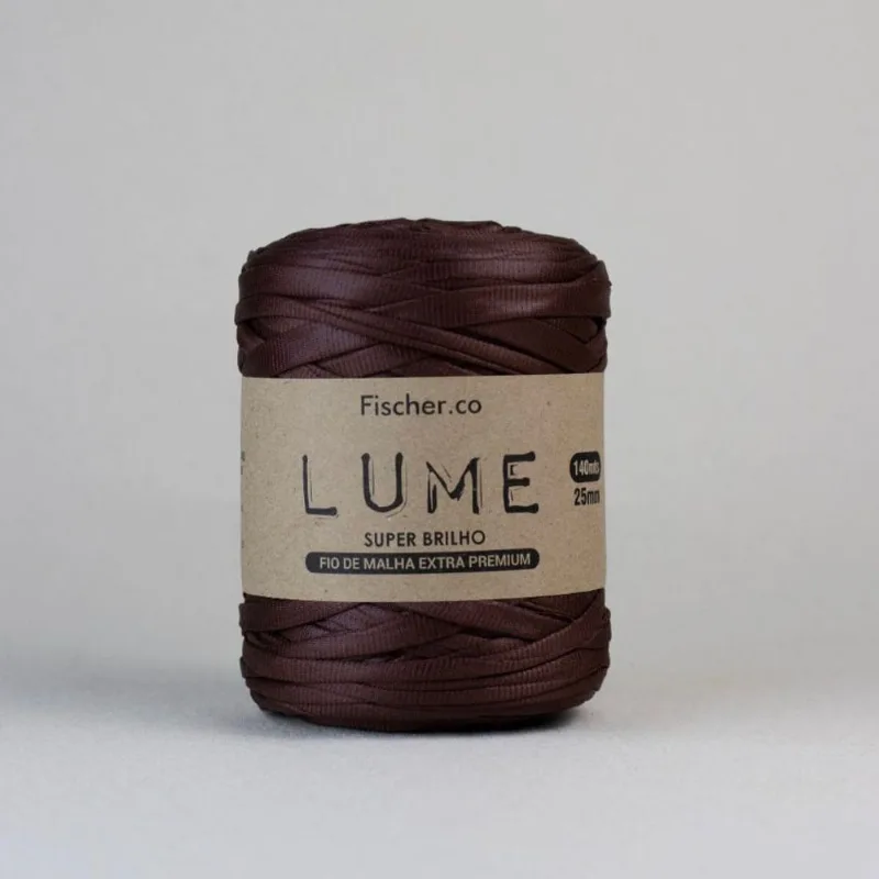 Fio de Malha Extra Premium Lume Fischer 25mm C/140m MARROM 121