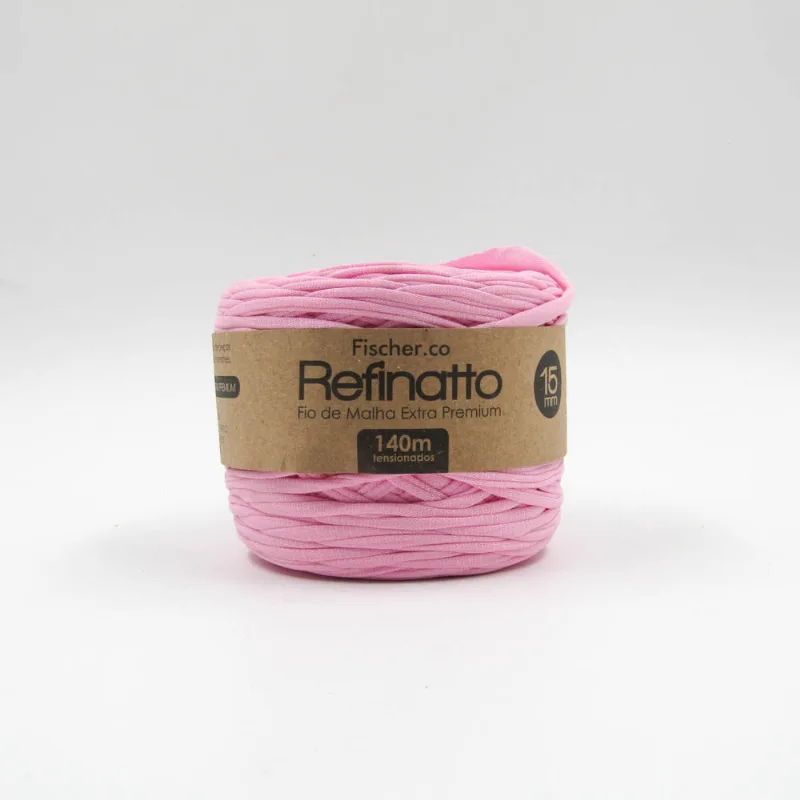 FIO DE MALHA PREMIUM FISCHER REFINATTO 15MM COM 140 METROS 004Fm - Rosa