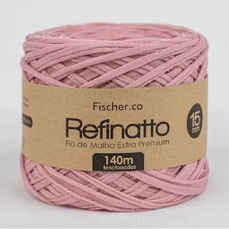 Fio de Malha Fischer Refinatto 15mm C/140m Rose Antigo 1007